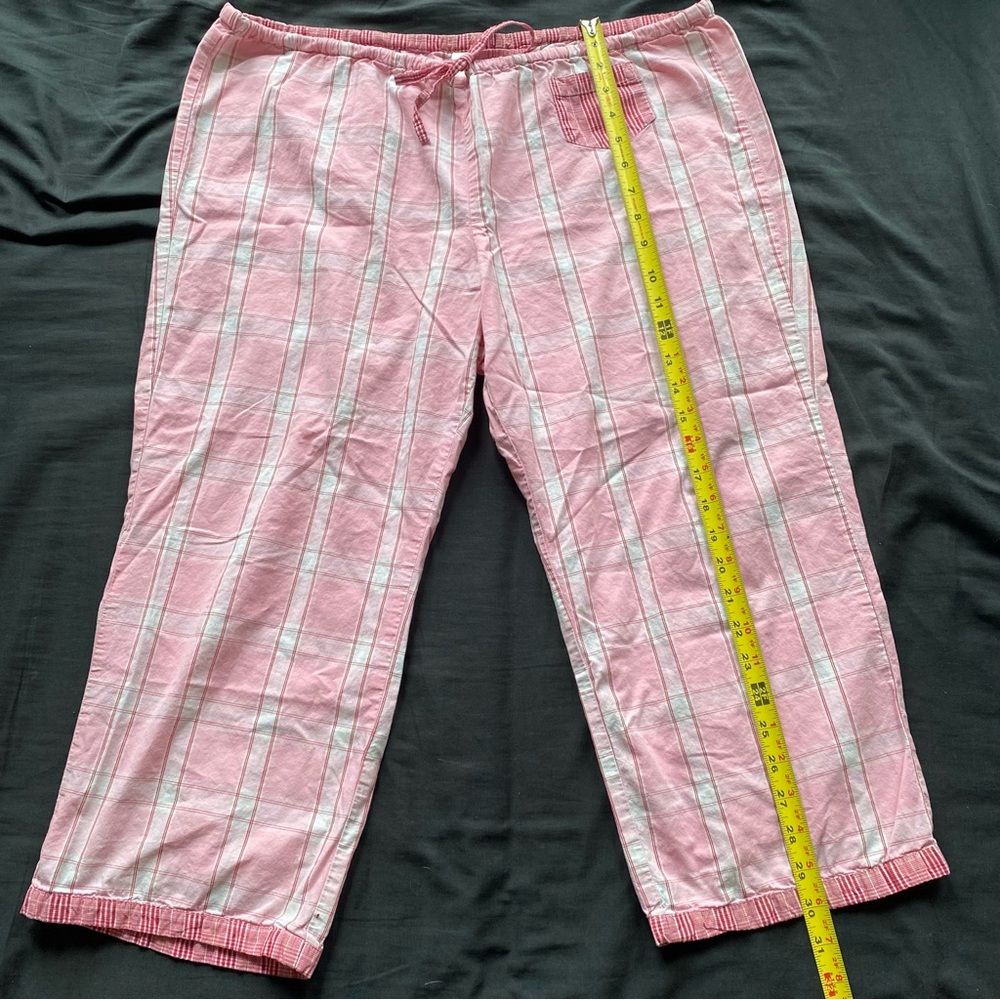 Old Navy Pink and White Striped Lounge Pants - Picture 6 of 8